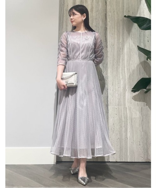 CELFORD」 7分袖ワンピース 36 グレー レディース 【公式通販】