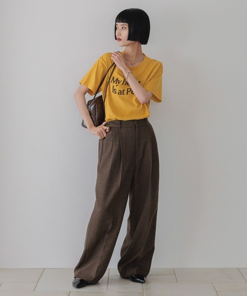 「LOWRYS FARM」 スラックス SMALL グレー レディース_画像3