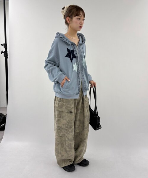 w closet（ダブルクローゼット） パーカー 「フリル/6色展開/EC限定