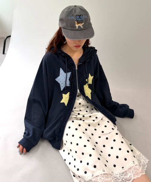 w closet（ダブルクローゼット） パーカー 「フリル/6色展開/EC限定