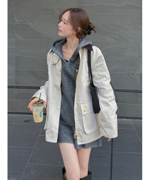 FRAY I.D別注Barbourミドルレングスジャケット FRAY I.D（フレイ・アイディー） コート アウター 「撥水」「Barbour