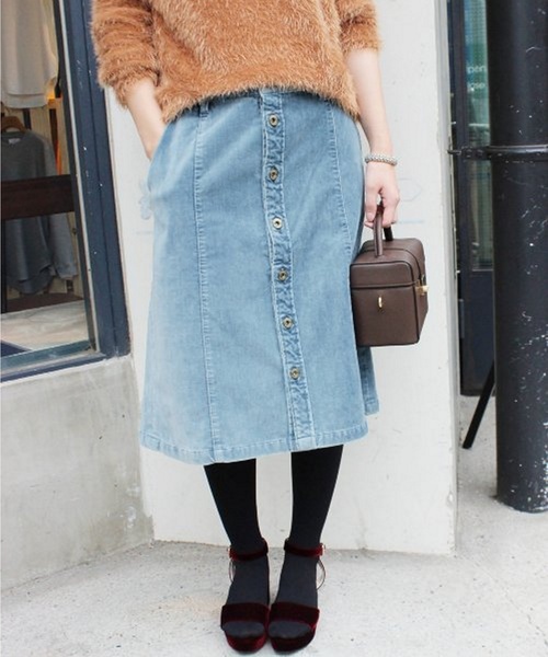 SLOBE IENA（スローブイエナ） スカート LE DENIM ベルベットスカート