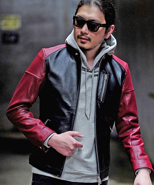 「RATTLE TRAP」 レザーブルゾン L ボルドー メンズ RATTLE TRAP（ラトルトラップ） 革ジャン ライダース SHEEP LEATHER
