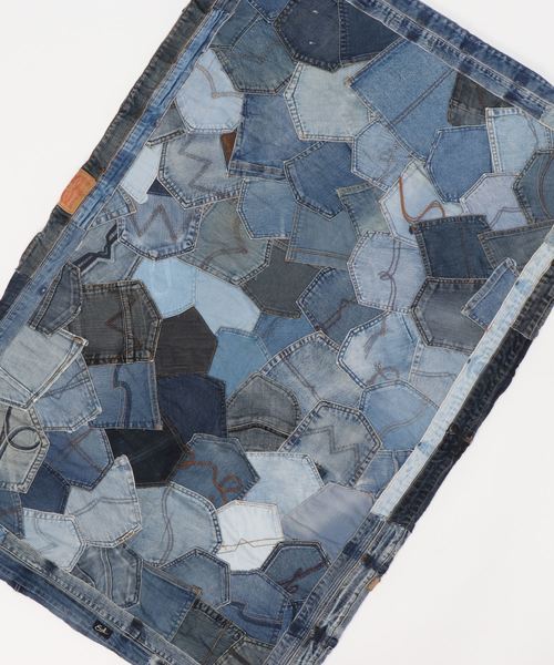 ラグ ラグマット 「JEANS　BACK　STYLE　CENTER　RUG（90×140）」