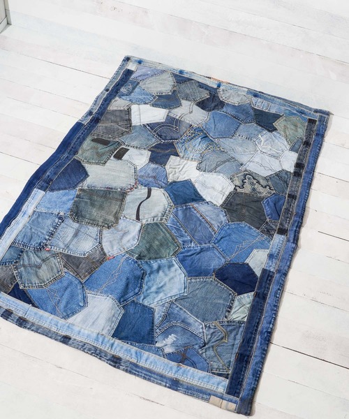 ラグ ラグマット 「JEANS　BACK　STYLE　CENTER　RUG（90×140）」
