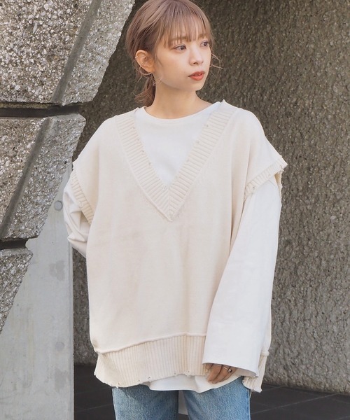 ベスト 21ss ダメージvネックベスト Zozotown Paypayモール店 通販 Paypayモール