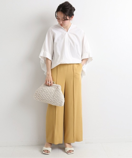 IENA（イエナ） シャツ ブラウス コットンシルクプルオーバーシャツ