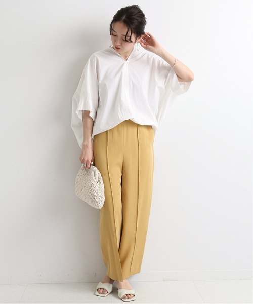 IENA（イエナ） シャツ ブラウス コットンシルクプルオーバーシャツ 