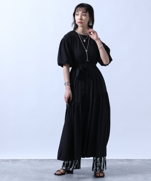 ワンピース シャツワンピース ボリュームスリーブティアードワンピ ス Hare Zozotown Paypayモール店 通販 Paypayモール