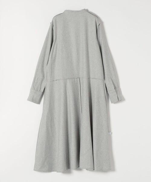 SHIPS any ワンピース シャツワンピース any: ウールブレンド ヘム