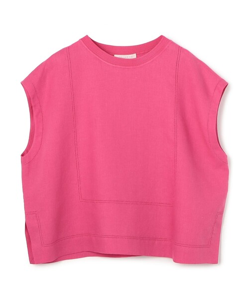 美品 GALERIE VIE 25SS リブコンビフレンチリネン ワイドシャツ リブコンビフレンチリネン ワイドシャツ | GALERIE VIE (Women