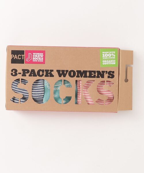 靴下 PACT (パクト) 3P Women's Crew Sock レディース クルーソックス 3足入りボックス 72417134ZOZOTOWN Yahoo!店 通販