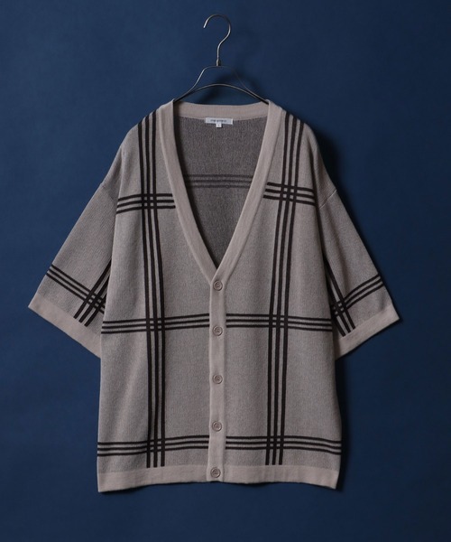 plaid pattern cardigan / チェックパターンカーディガン