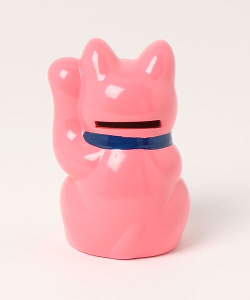 カヤ フィギュア 「カヤ」常滑焼 彩りほっぺ招き猫3号 貯金箱