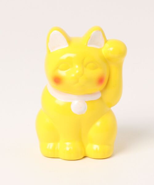 カヤ フィギュア 「カヤ」常滑焼 彩りほっぺ招き猫3号 貯金箱