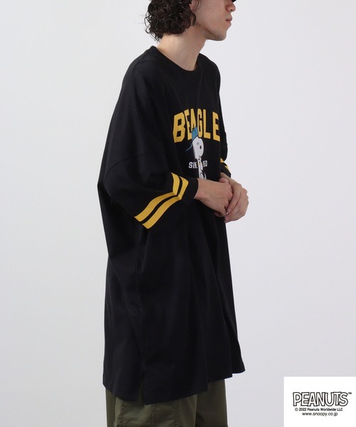 PEANUTS tシャツ スヌーピー オーバーサイズ/キングサイズ Tシャツ 
