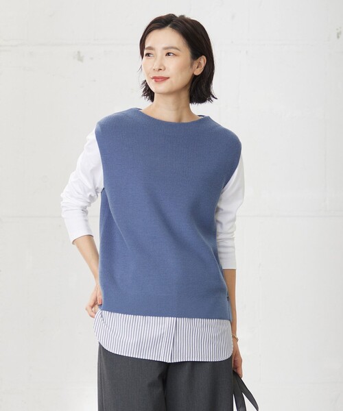 ベスト ジレ 「洗える」DRALON MERINO ニット ベスト レディース ベスト ジレ 「洗える」DRALON MERINO ニット レディース