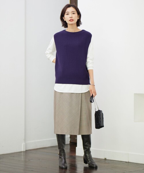 ベスト ジレ 「洗える」DRALON MERINO ニット ベスト レディース ベスト ジレ 「洗える」DRALON MERINO ニット レディース