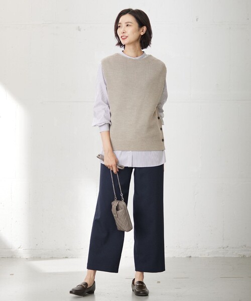 ベスト ジレ 「洗える」DRALON MERINO ニット ベスト レディース ベスト ジレ 「洗える」DRALON MERINO ニット レディース