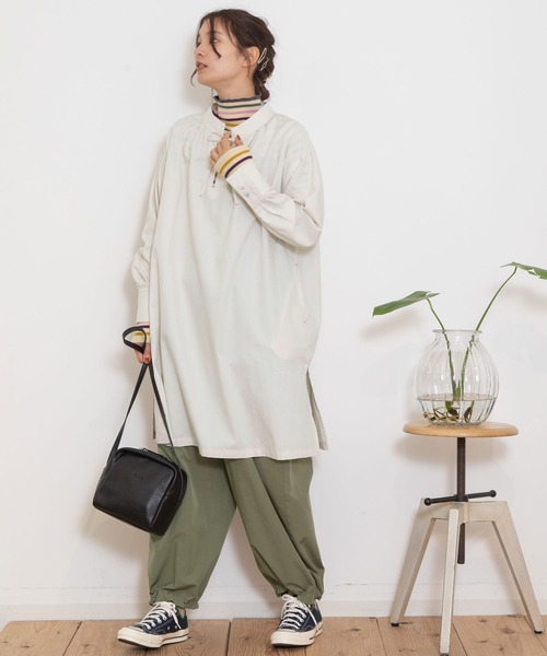 DouDouドゥドゥ　チュニックブラウス白未使用 袖ボリュームチュニックブラウス | DOUDOU(ドゥドゥ)レディース