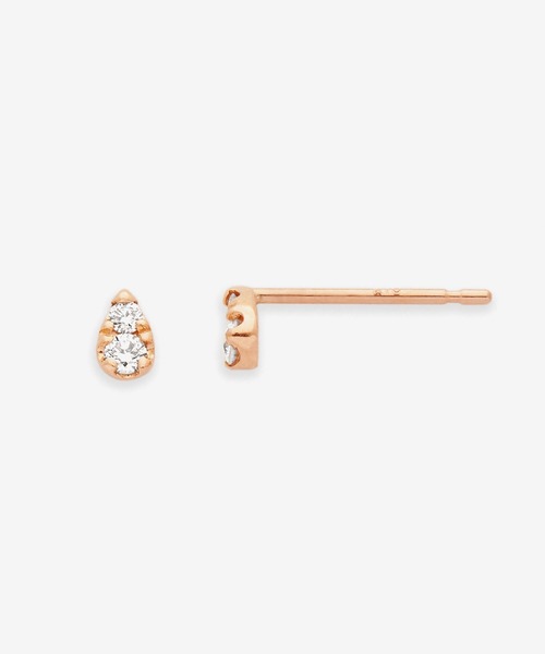 エステール ピンクゴールドダイヤモンドピアス ESTELLE ピアス K10 ピンクゴールド ダイヤモンド しずく