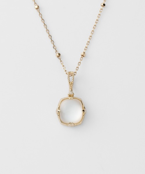 agete（アガット） チャーム K5クォーツ／シェルチャーム レディース