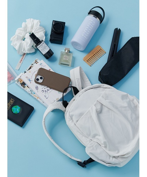 デイバック リュック 「emmi atelier」eco　ミニギャザーボディーバックパック レディース | emmi | 01