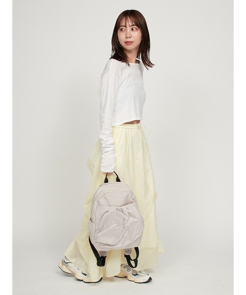 デイバック リュック 「emmi atelier」eco　ミニギャザーボディーバックパック レディース | emmi | 06