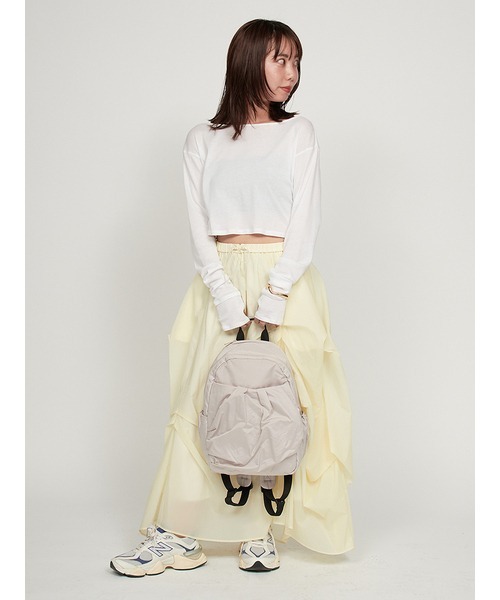 デイバック リュック 「emmi atelier」eco　ミニギャザーボディーバックパック レディース | emmi | 07