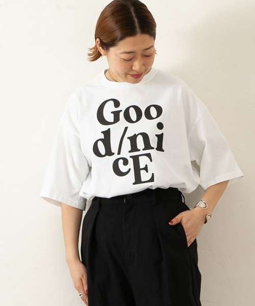 journal standard luxe プリントT(GoodnicE) JOURNAL STANDARD LUXE（ジャーナルスタンダード ラックス） tシャツ T
