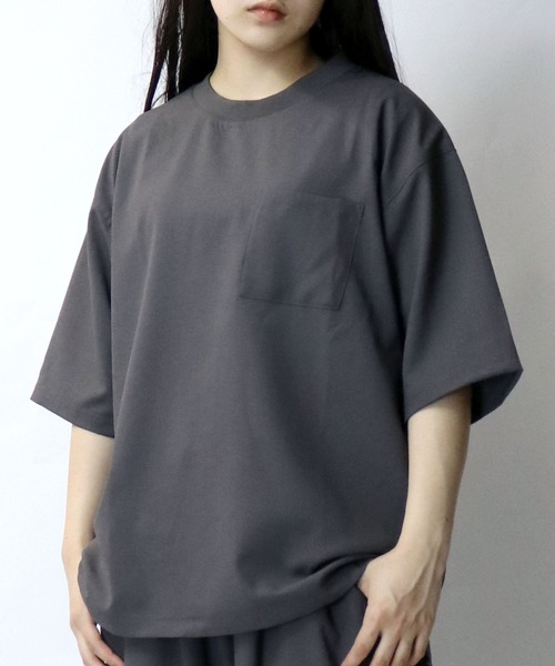 新品タグ付き かぐれ リネン半袖クルーネックプルオーバー BLACK Starting Over（スターティング オーバー） tシャツ linen like crew