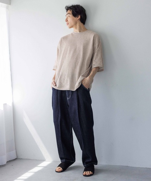 LOWRYS FARM　ダークグレー　Wメッシュジャケシャツ cz5604-01_1.jpg