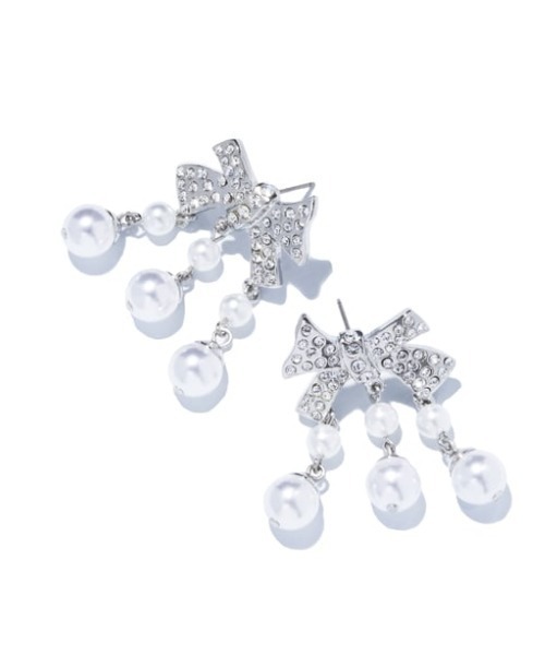 IRIS47 ピアス 「IRIS 47」bow pearl pierce/ボウ パール レディース  