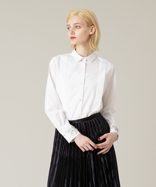 ブラウス シャツ 「LOULOU WILLOUGHBY」ビジューカフシャツ レディース LOULOU WILLOUGHBY ブラウス シャツ 「LOULOU WILLOUGHBY