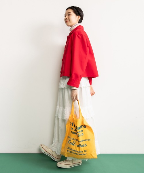 CHILD WOMAN コート アウター 平2重ピーチセーブル 丸襟