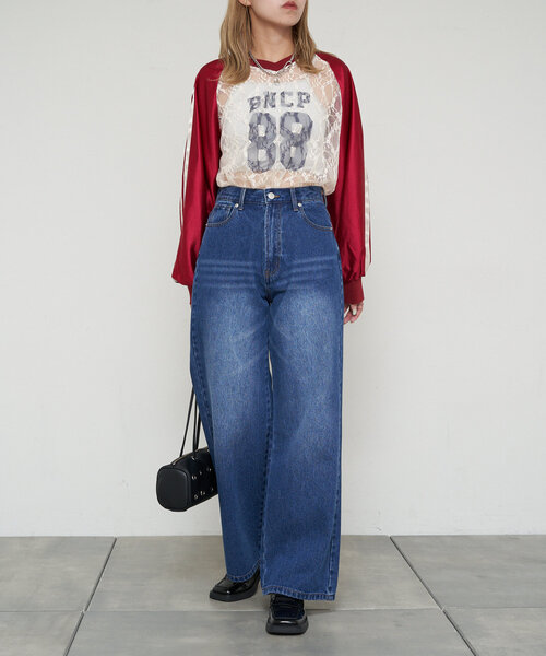 デニム・ジーパン TC Wide Washing Denim Pants (864) WIDE WASHED DENIM PANTS デニムパンツ-チャレンジャー 通販