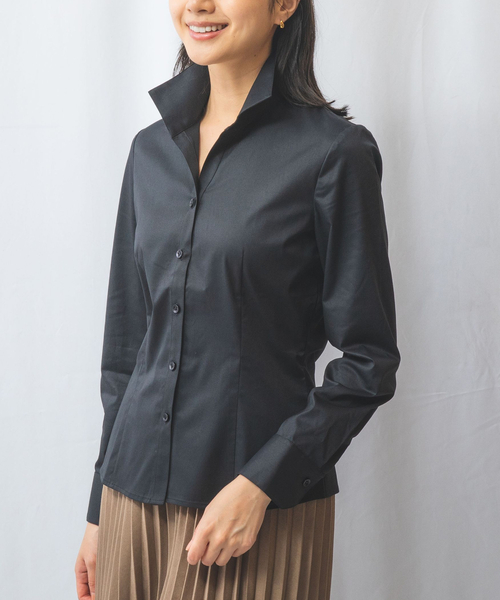 NARACAMICIE ブラウス シャツ 「NARACAMICIE」ツイル長袖
