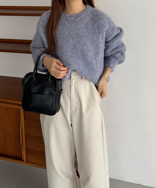 callautia（カラウティア） ニット セーター シャギーショートニット