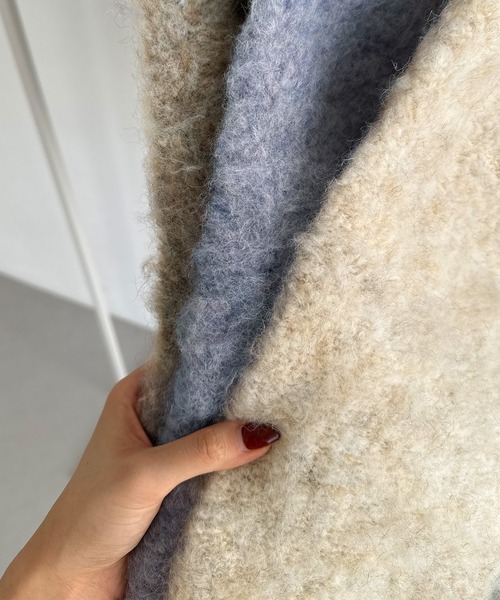 callautia ニット セーター シャギーショートニット レディース