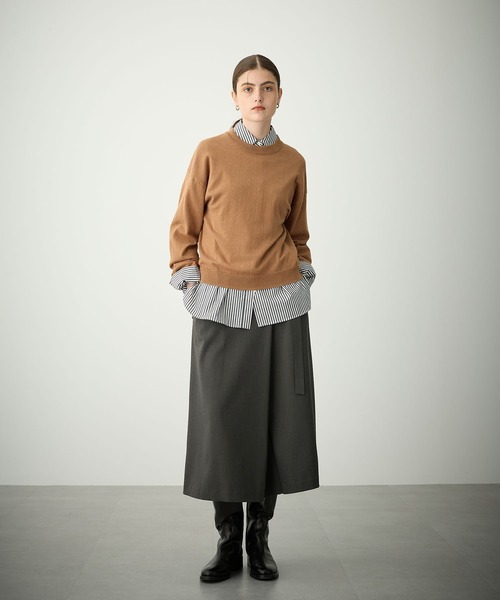 N.O.R.C ニット セーター コットンカシミヤニットプルオーバー