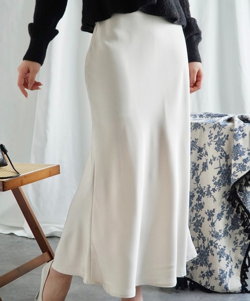 milklim スカート CITRINE Chakra（シトリンチャクラ） さらテロフレアスカート