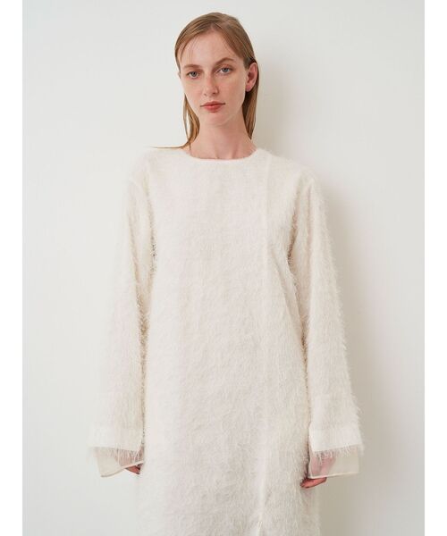 美品！　24AW　ELENDEEK　バックオープンフリンジワンピース　黒 美品！ 24AW ELENDEEK バックオープンフリンジワンピース 黒
