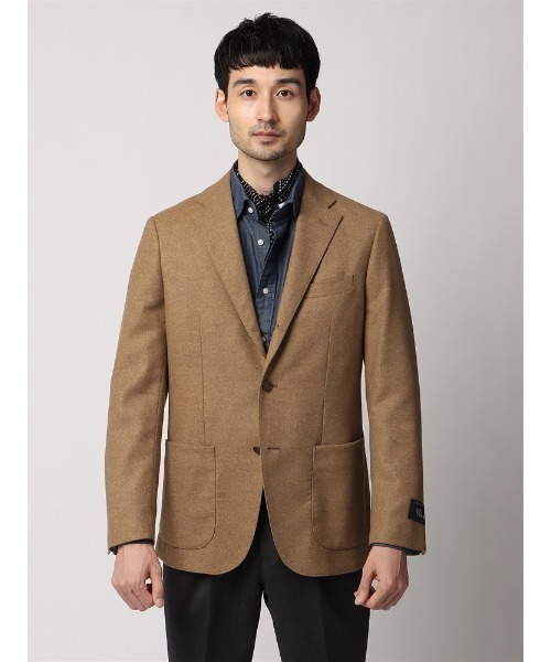 ジャケット テーラードジャケット LEOMASTER ウールブレンド 無地