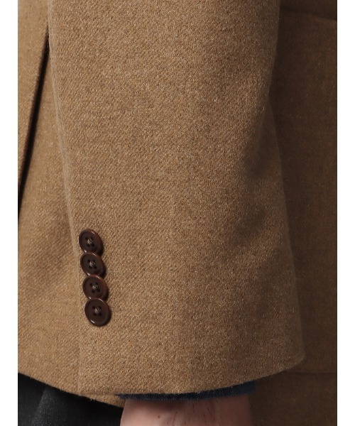 ジャケット テーラードジャケット LEOMASTER ウールブレンド 無地