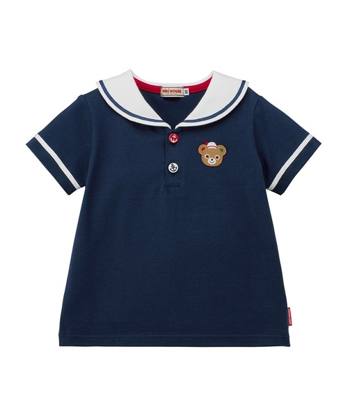 MIKI HOUSE（ミキハウス） tシャツ プッチーマリンセーラーカラー半袖