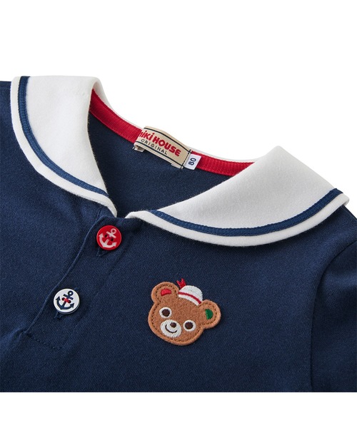 MIKI HOUSE（ミキハウス） tシャツ プッチーマリンセーラーカラー半袖