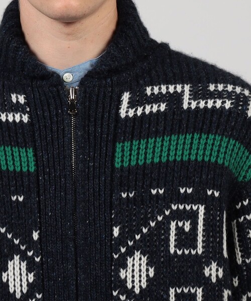 セーター ニット 「別注」PENDLETON カシミヤ ショールカラー カウチンニット メンズの画像