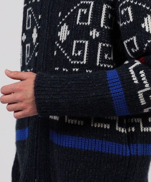 セーター ニット 「別注」PENDLETON カシミヤ ショールカラー カウチンニット メンズの画像