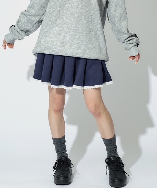 ALLuRing ChaRm スカート Ruffle Mini Sweat Skirt / フリルミニ