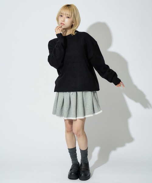 チャーム付きフリルミニスカート【Black】 DimMoire チャーム付き フリル ミニスカート チャームのみ